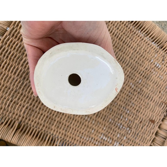 Vtg Mother And Child Mary Porcelain Sculpture Table Decoration Gold Gilded Small - Picture 4 of 4